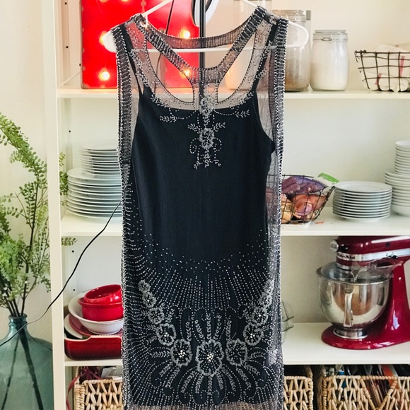 French Connection beaded dress size 6 - Picture 9 of 9